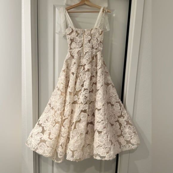 NEW BRONX AND BANCO SABRINA WHITE MIDI DRESS - Picture 7 of 14